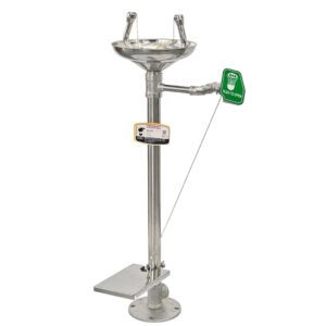Udyogi 4710SS Emergency EyeFace Wash Fountain with Pedal