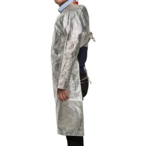 Aluminized Full Sleeves Back Open Apron