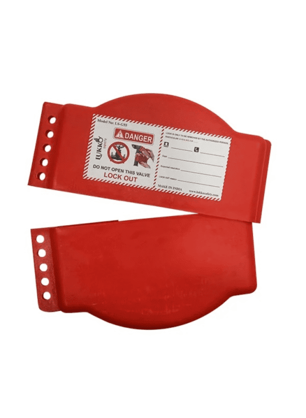 Plastic Red Gate Valve Lockout Ls g55