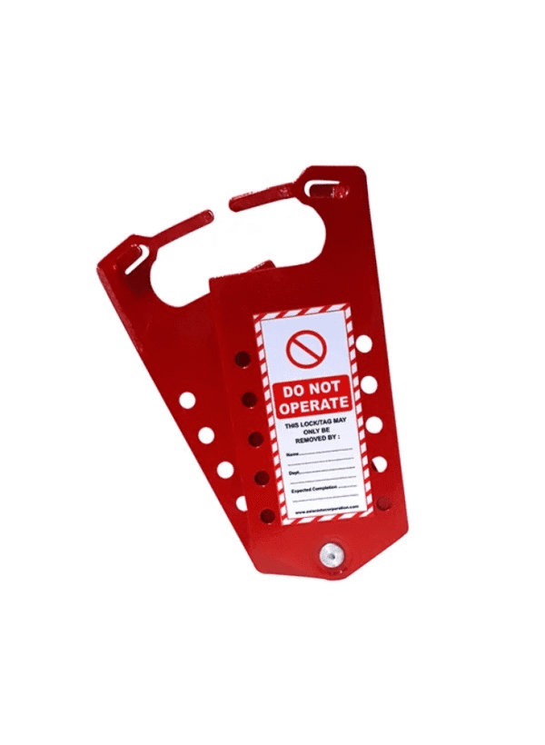 Tago Labeled Lockout Hasp 10 Holes LS H55
