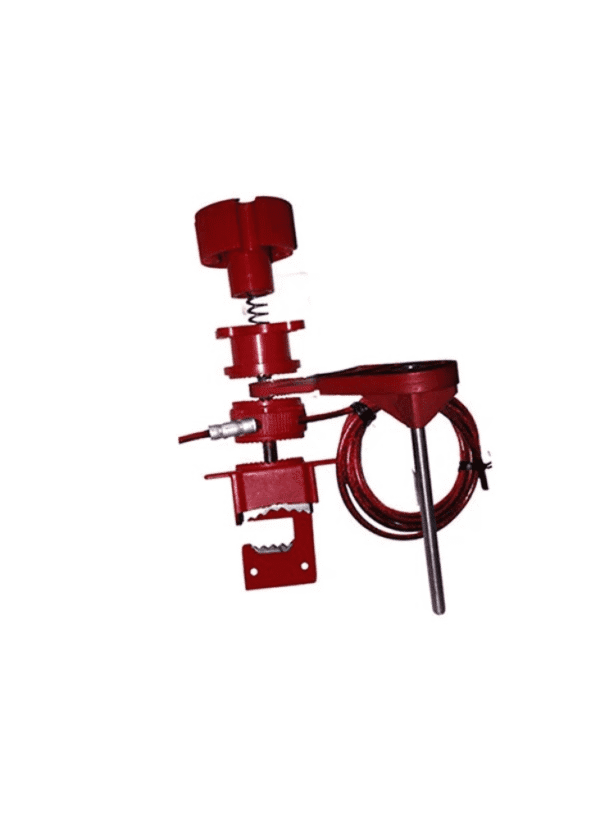 Universal valve lockout with single small arm UV82