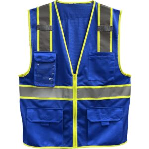 Enhanced Visibility Vest Royal Blue