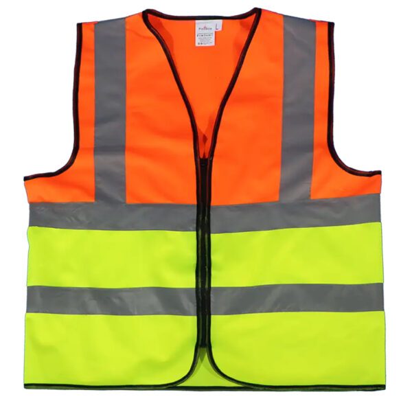 Pinnacle Premium Lime Orange Two Tone Reflective Vest