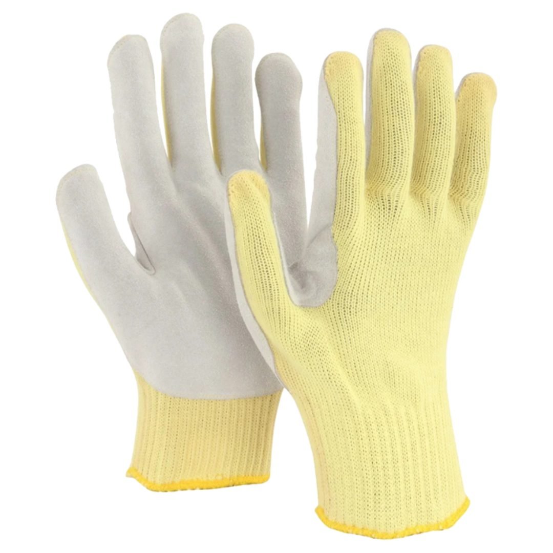 Mallcom KL010 Kevlar Knitted with Leather Palm