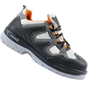 Mallcom Margay Black & Grey Safety Shoes for Men