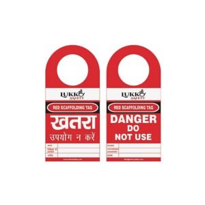 Red scaffolding tag LS T71