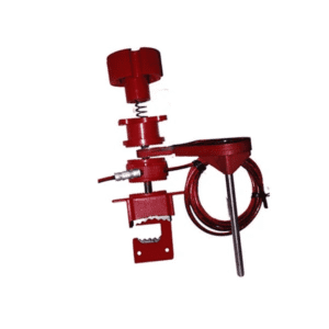 Universal valve lockout with single small arm UV82