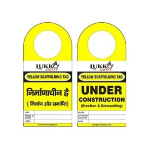 yellow scaffolding tag LS T72