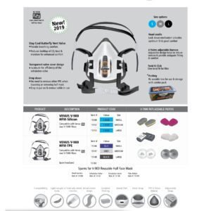 V900 Half Face Silicone Respirator