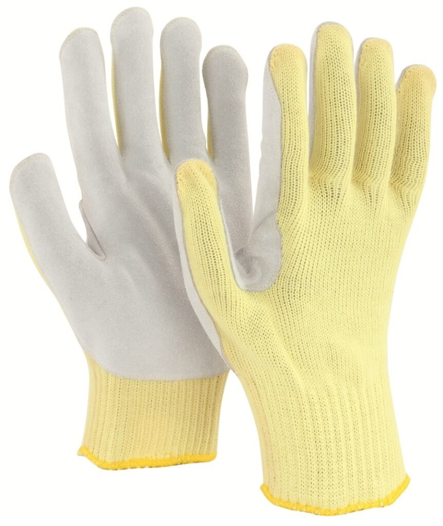 Mallcom KL010 Kevlar Knitted with Leather Palm – Thadhani Safety