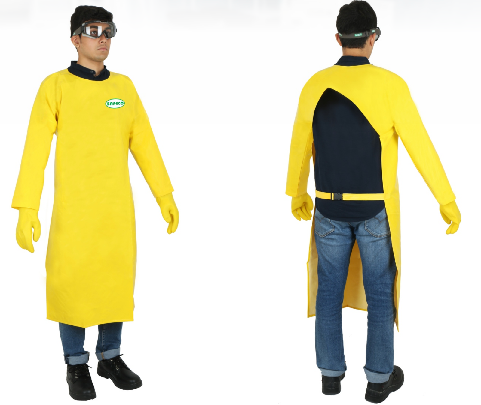 PVC Back Open Coat with Sleeves – Thadhani Safety